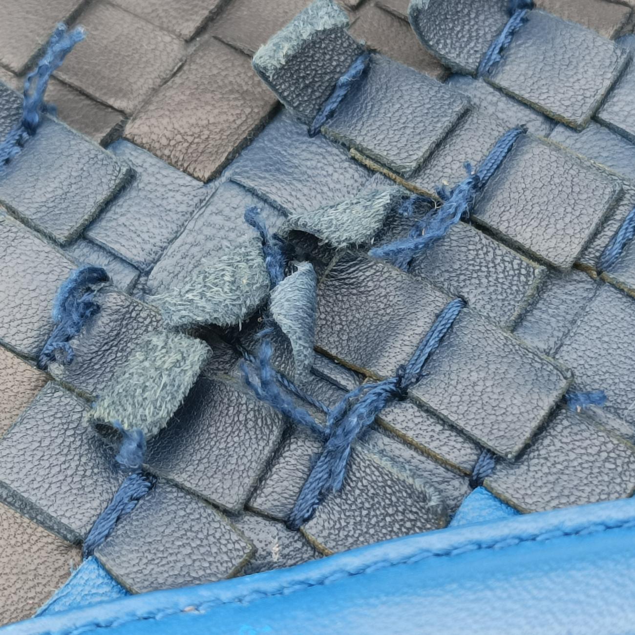 IntrecciatoBlue x Navy x BlacklambskinB06104607Bイントレチャートブルー×ネイビー×ブラックラムスキンB06104607B