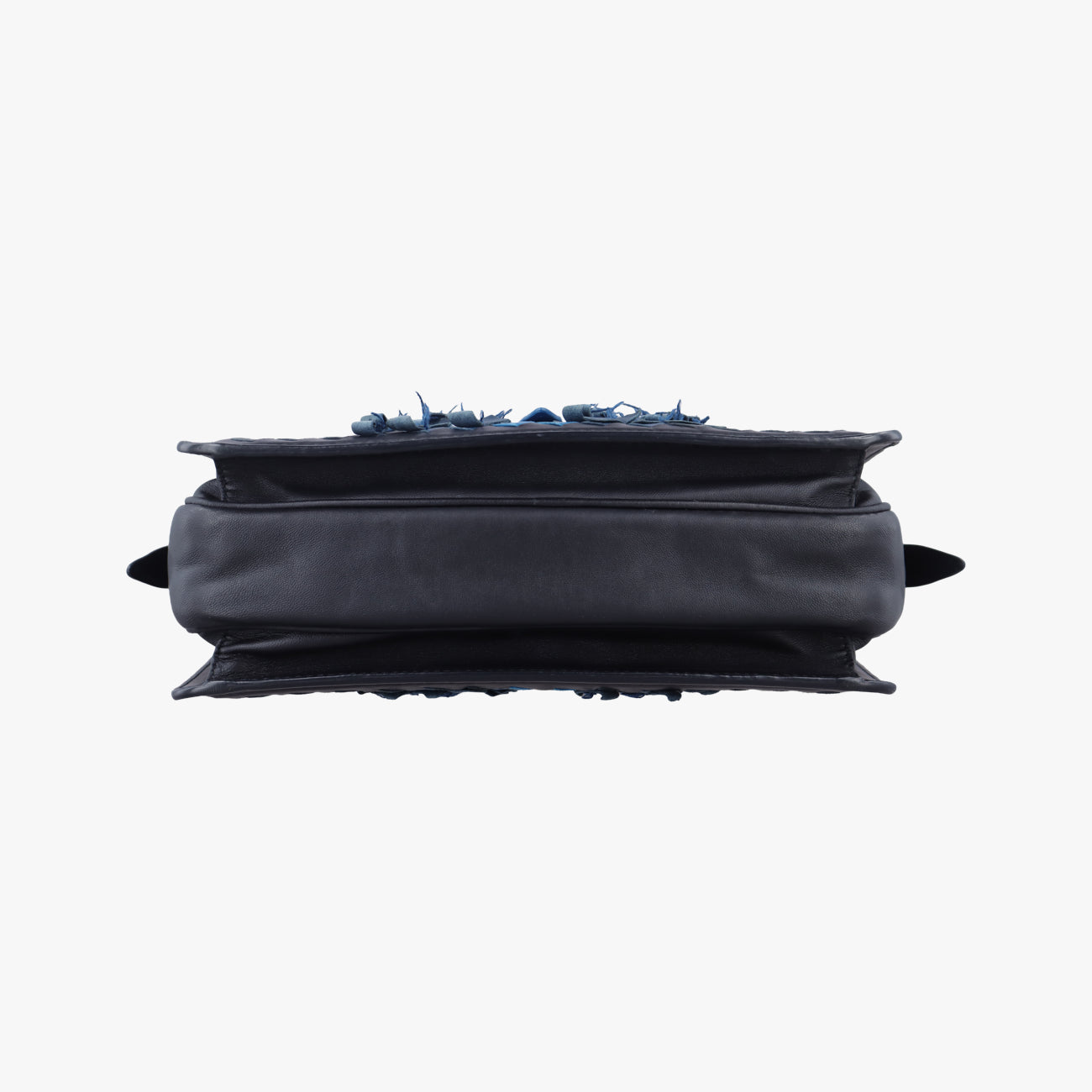 IntrecciatoBlue x Navy x BlacklambskinB06104607Bイントレチャートブルー×ネイビー×ブラックラムスキンB06104607B