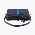 IntrecciatoBlue x Navy x BlacklambskinB06104607Bイントレチャートブルー×ネイビー×ブラックラムスキンB06104607B