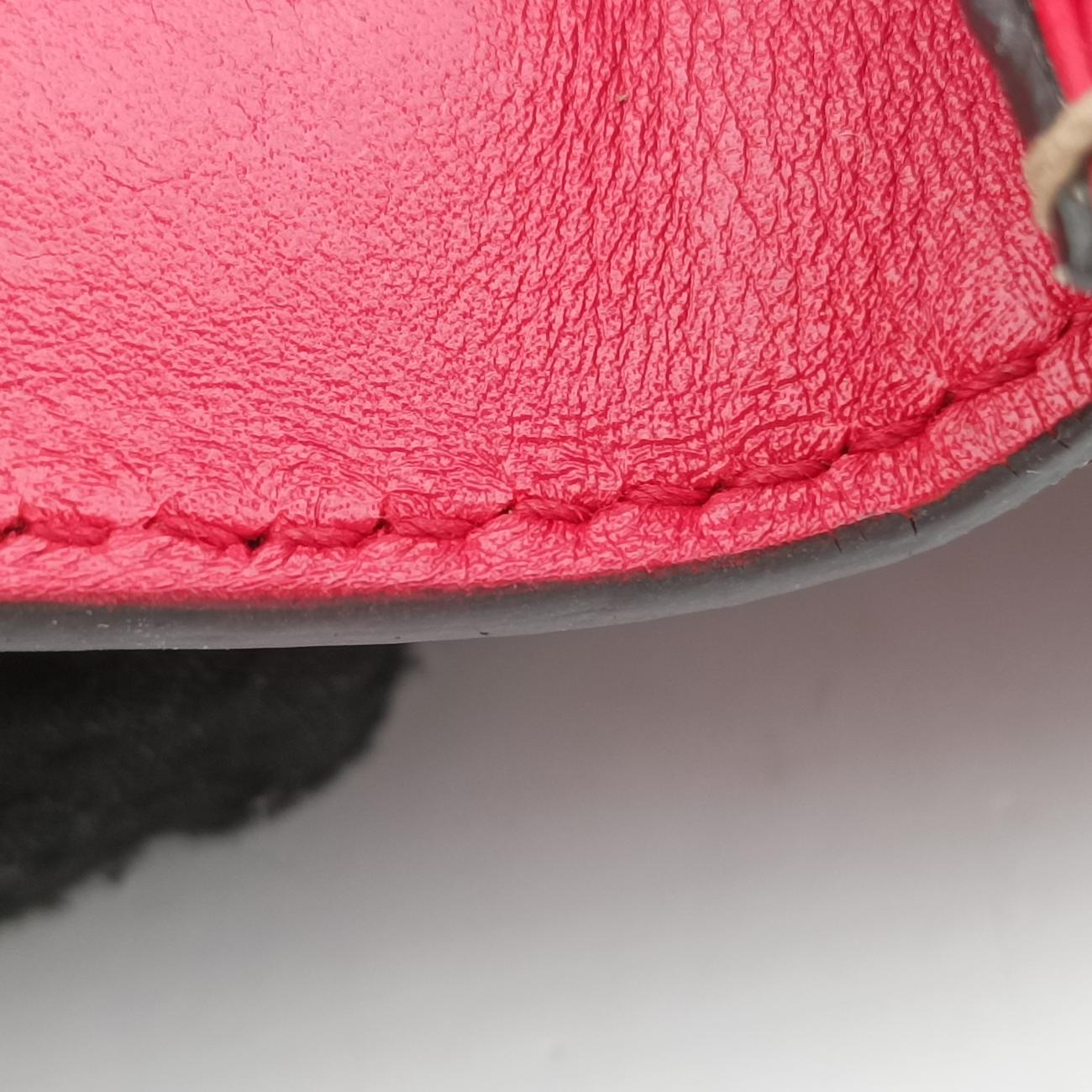 Padlockbeige×red×pinkPVC coated canvas×Leather409487I019024928パドロックベージュ×レッド×ピンクPVCコーティングキャンバス×レザー409487I019024928
