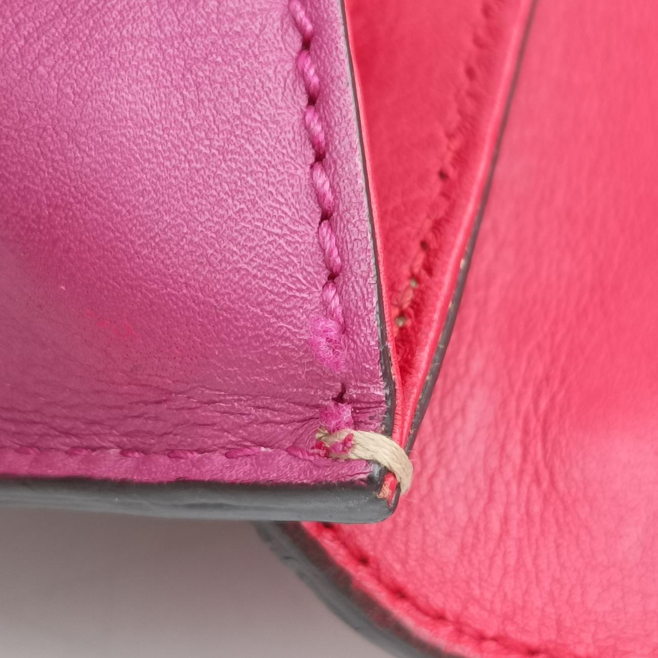 Padlockbeige×red×pinkPVC coated canvas×Leather409487I019024928パドロックベージュ×レッド×ピンクPVCコーティングキャンバス×レザー409487I019024928