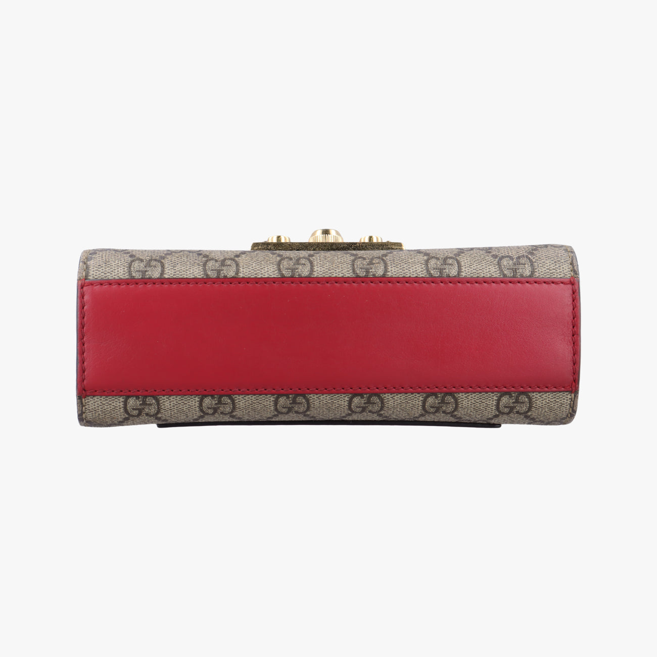 Padlockbeige×red×pinkPVC coated canvas×Leather409487I019024928パドロックベージュ×レッド×ピンクPVCコーティングキャンバス×レザー409487I019024928