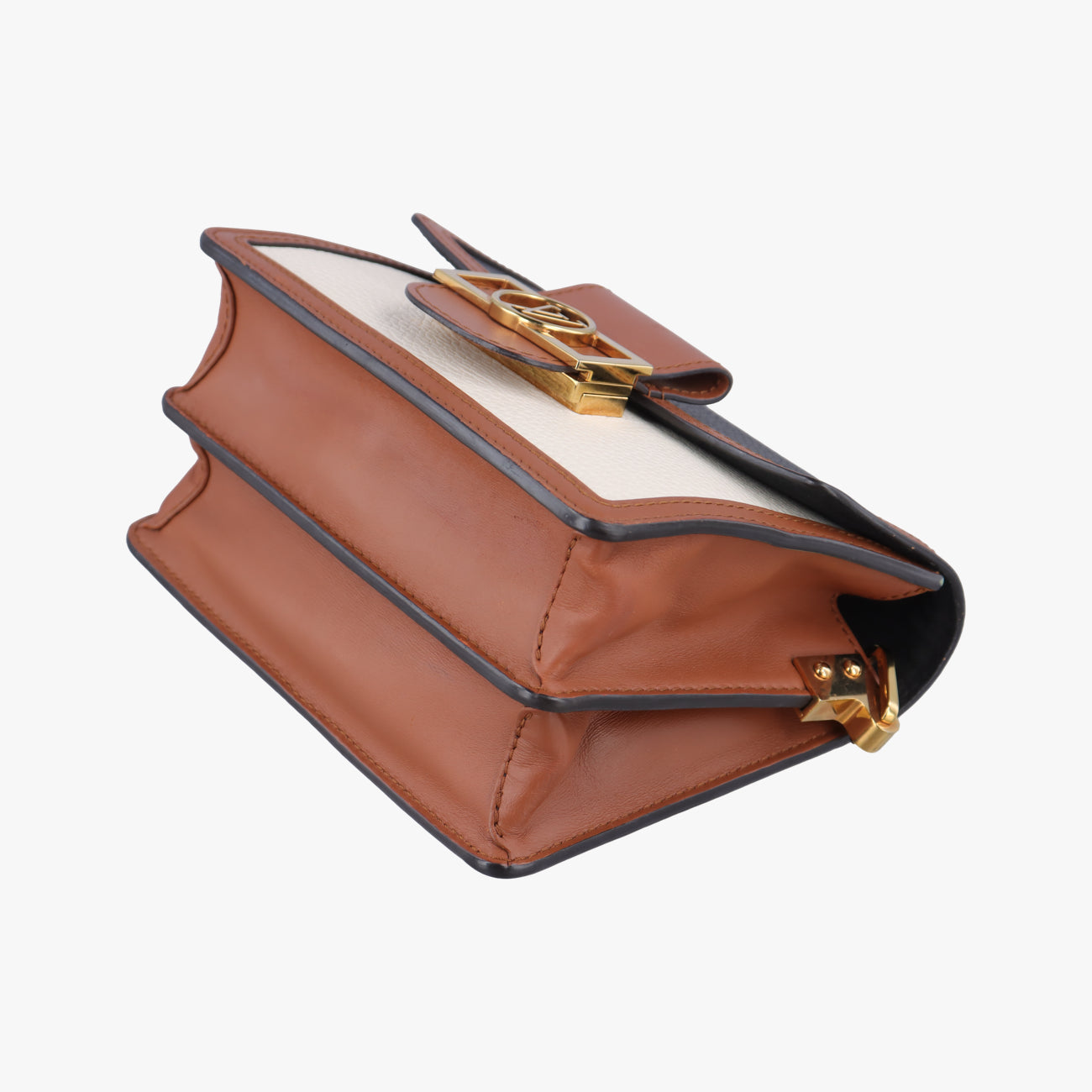 Dauphine MINIBlack x White x BrownleatherM55073GI1189ドーフィーヌMINIブラック×ホワイト×ブラウンレザーM55073GI1189