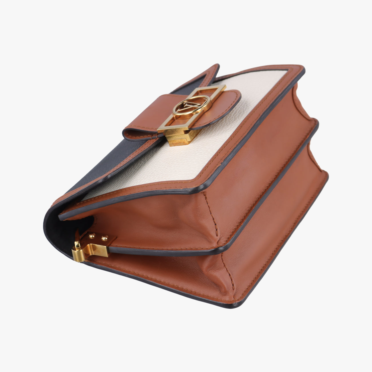 Dauphine MINIBlack x White x BrownleatherM55073GI1189ドーフィーヌMINIブラック×ホワイト×ブラウンレザーM55073GI1189