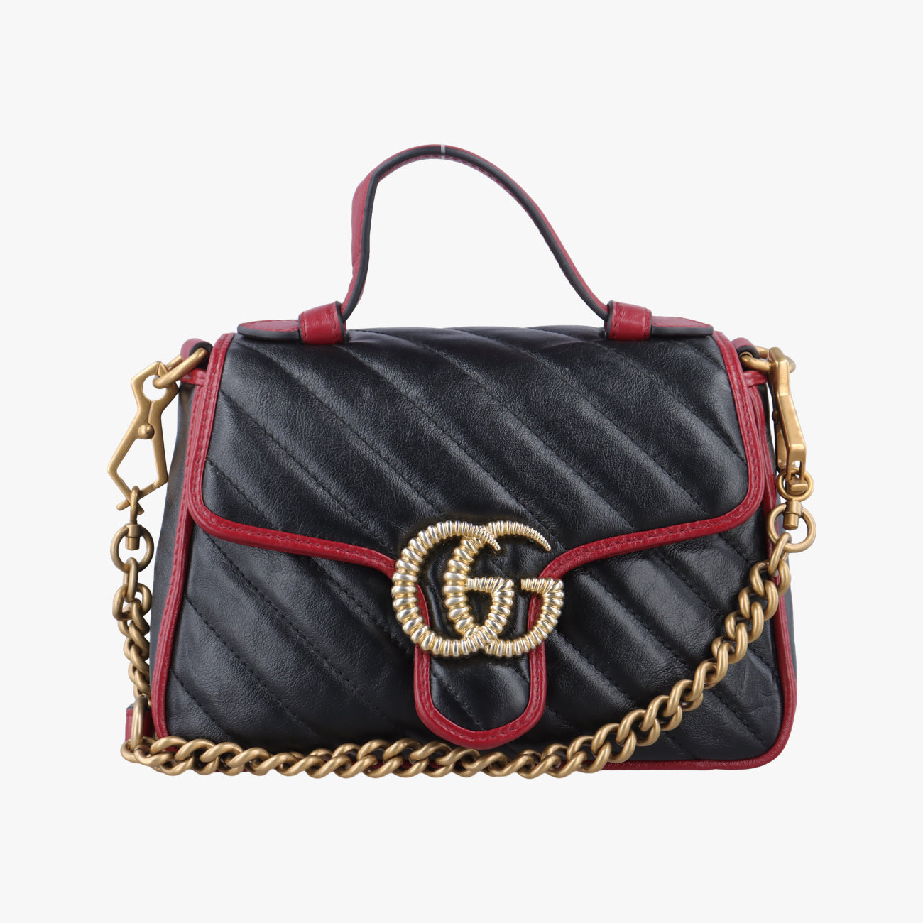 GG MarmontBlack×RedLeather583571B030273753GGマーモントブラック×レッドレザー583571B030273753