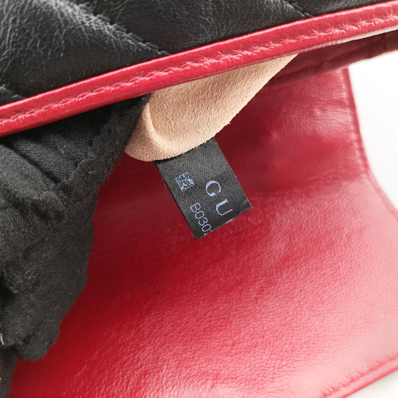 GG MarmontBlack×RedLeather583571B030273753GGマーモントブラック×レッドレザー583571B030273753