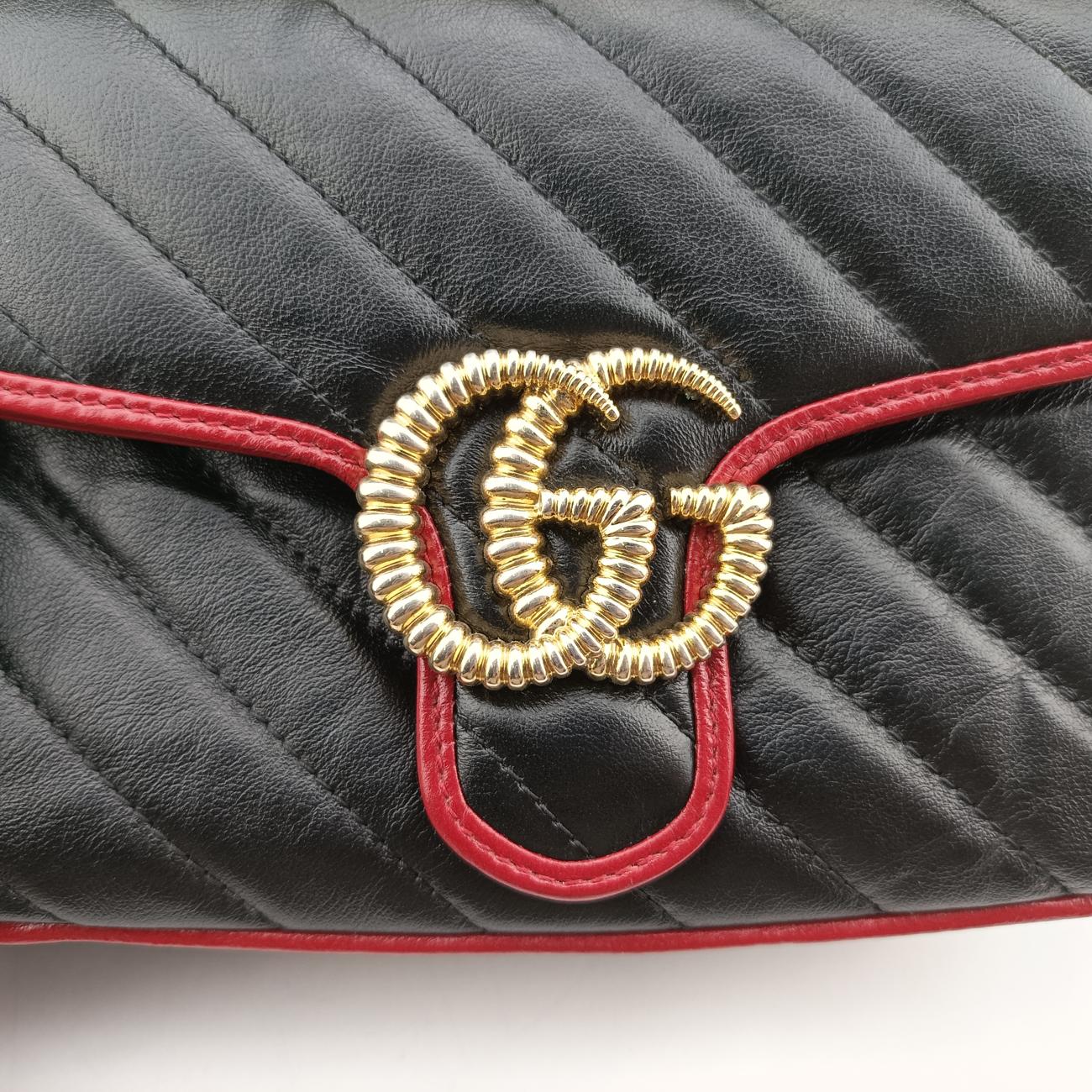 GG MarmontBlack×RedLeather583571B030273753GGマーモントブラック×レッドレザー583571B030273753