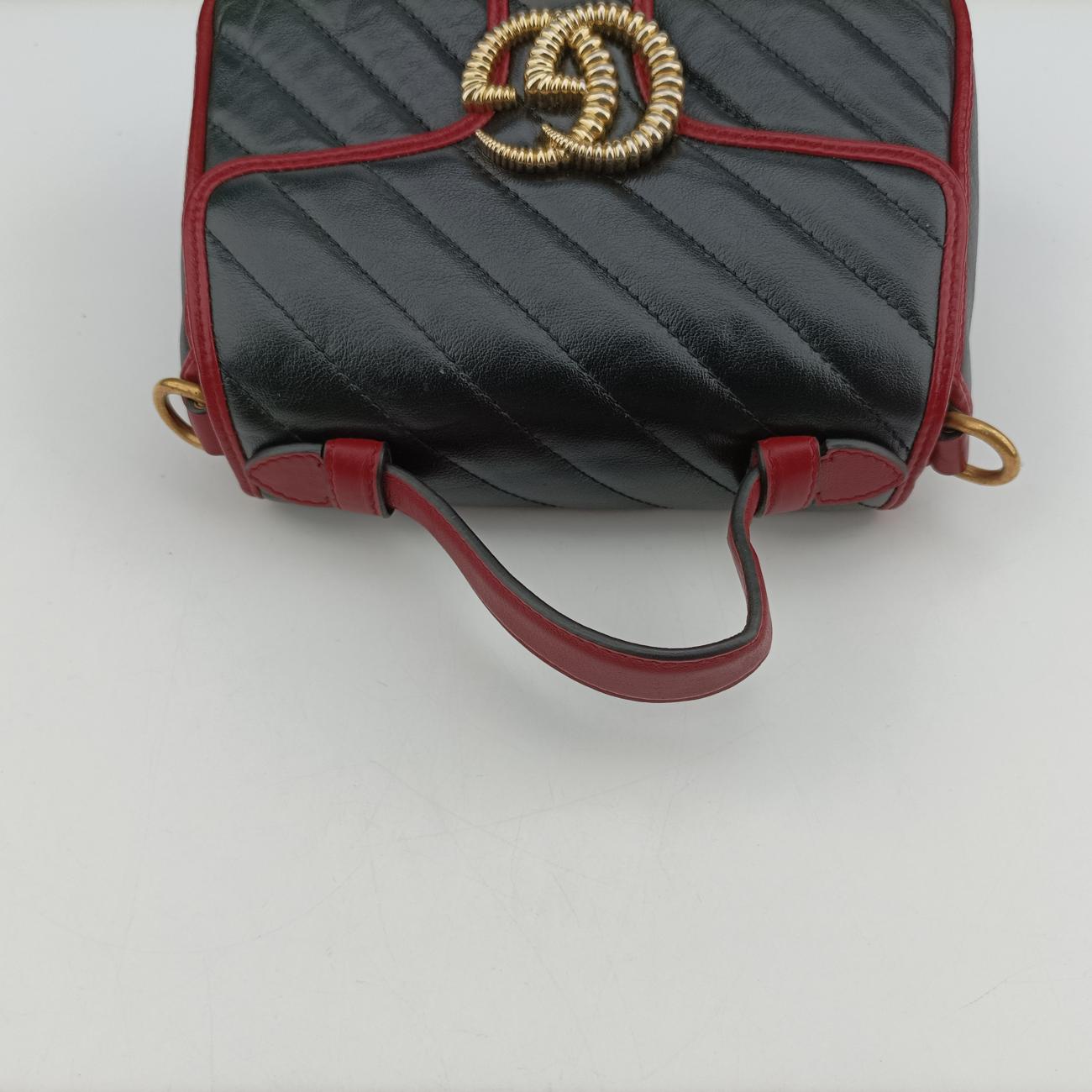 GG MarmontBlack×RedLeather583571B030273753GGマーモントブラック×レッドレザー583571B030273753