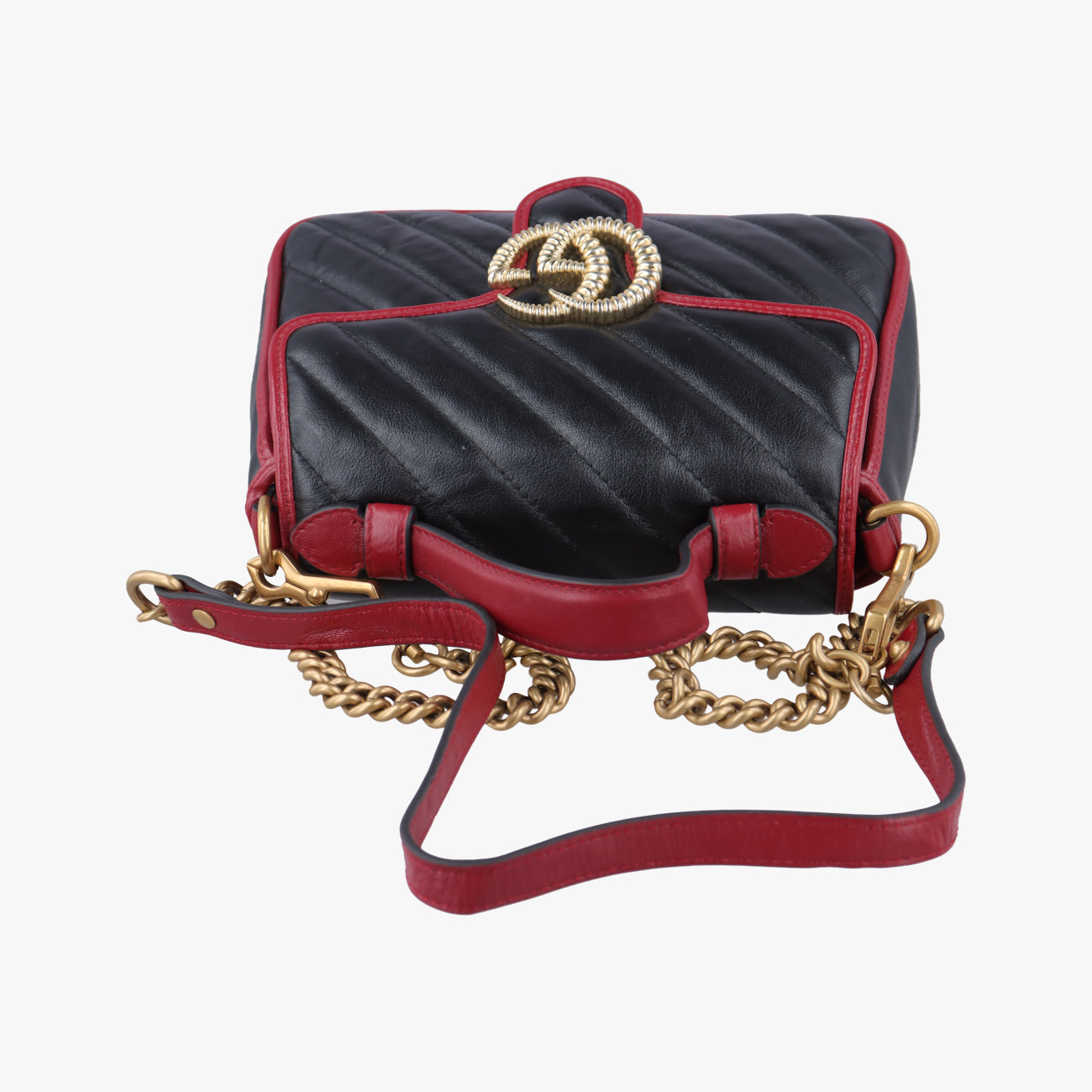 GG MarmontBlack×RedLeather583571B030273753GGマーモントブラック×レッドレザー583571B030273753