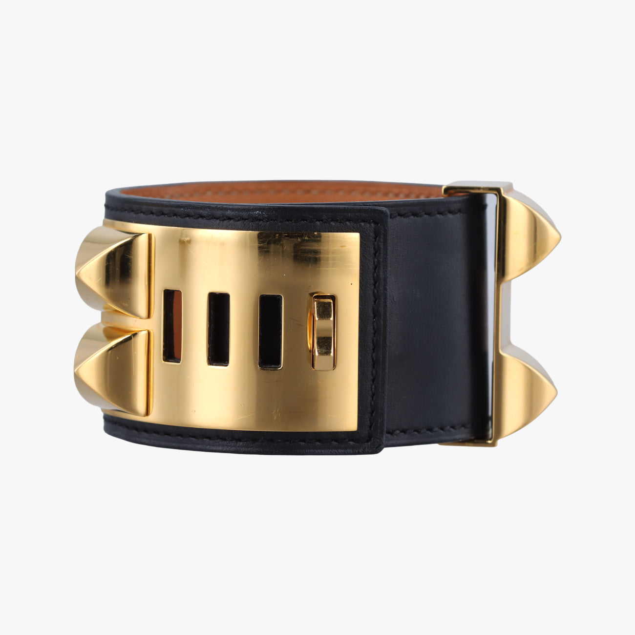 Collier de ChienBlack×goldenLeather × GPS R?Qコリエ ド シアンブラック×ゴールドレザー×GPS R?Q