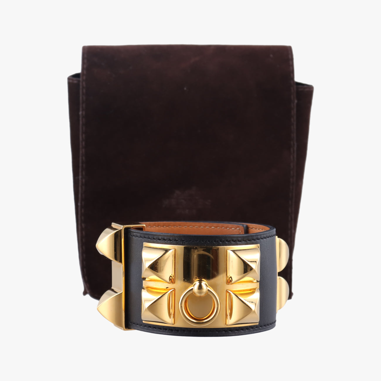 Collier de ChienBlack×goldenLeather × GPS R?Qコリエ ド シアンブラック×ゴールドレザー×GPS R?Q