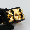 Collier de ChienBlack×goldenLeather × GPS R?Qコリエ ド シアンブラック×ゴールドレザー×GPS R?Q