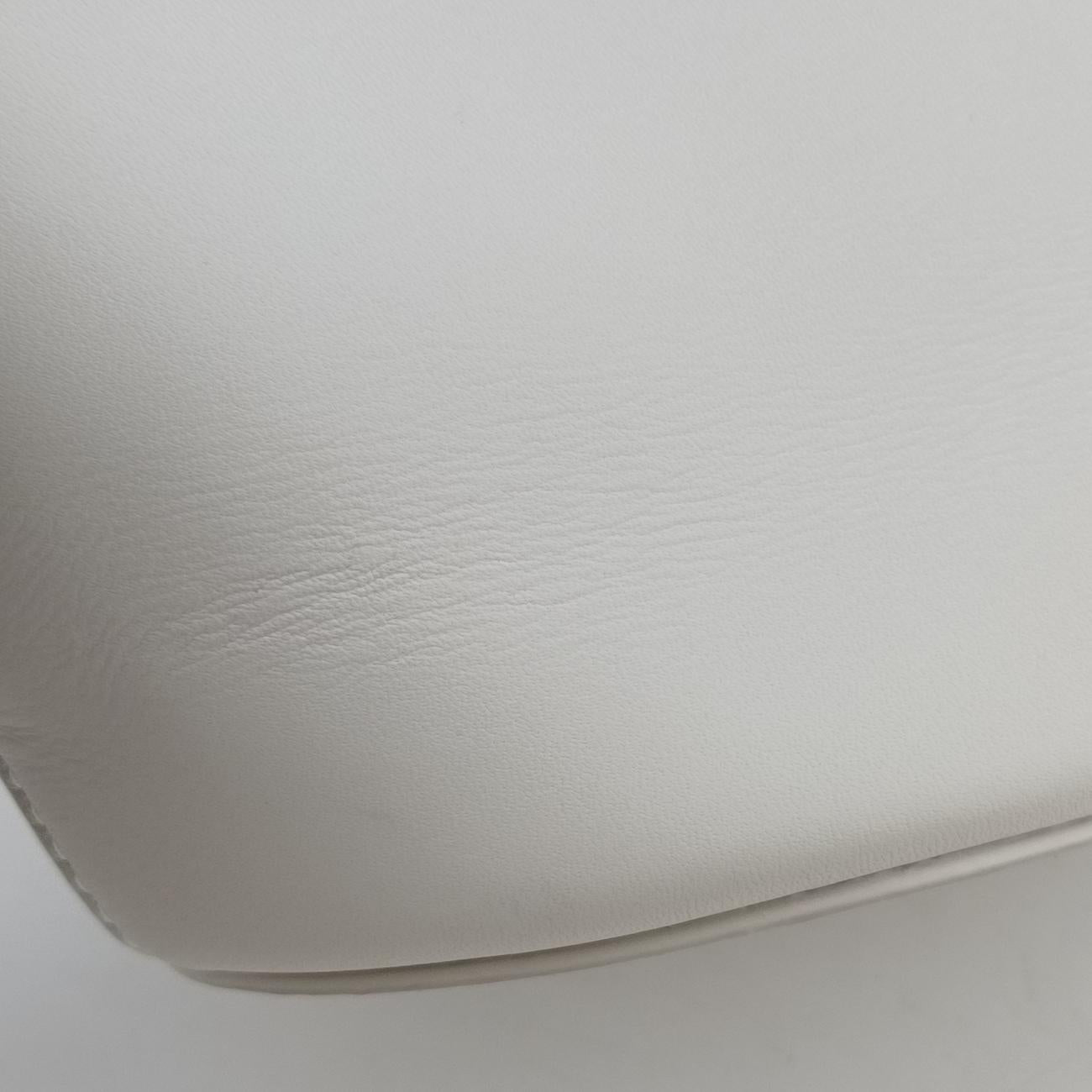 Small basketWhiteLeatherICチップスモール バスケットホワイトレザーICチップ