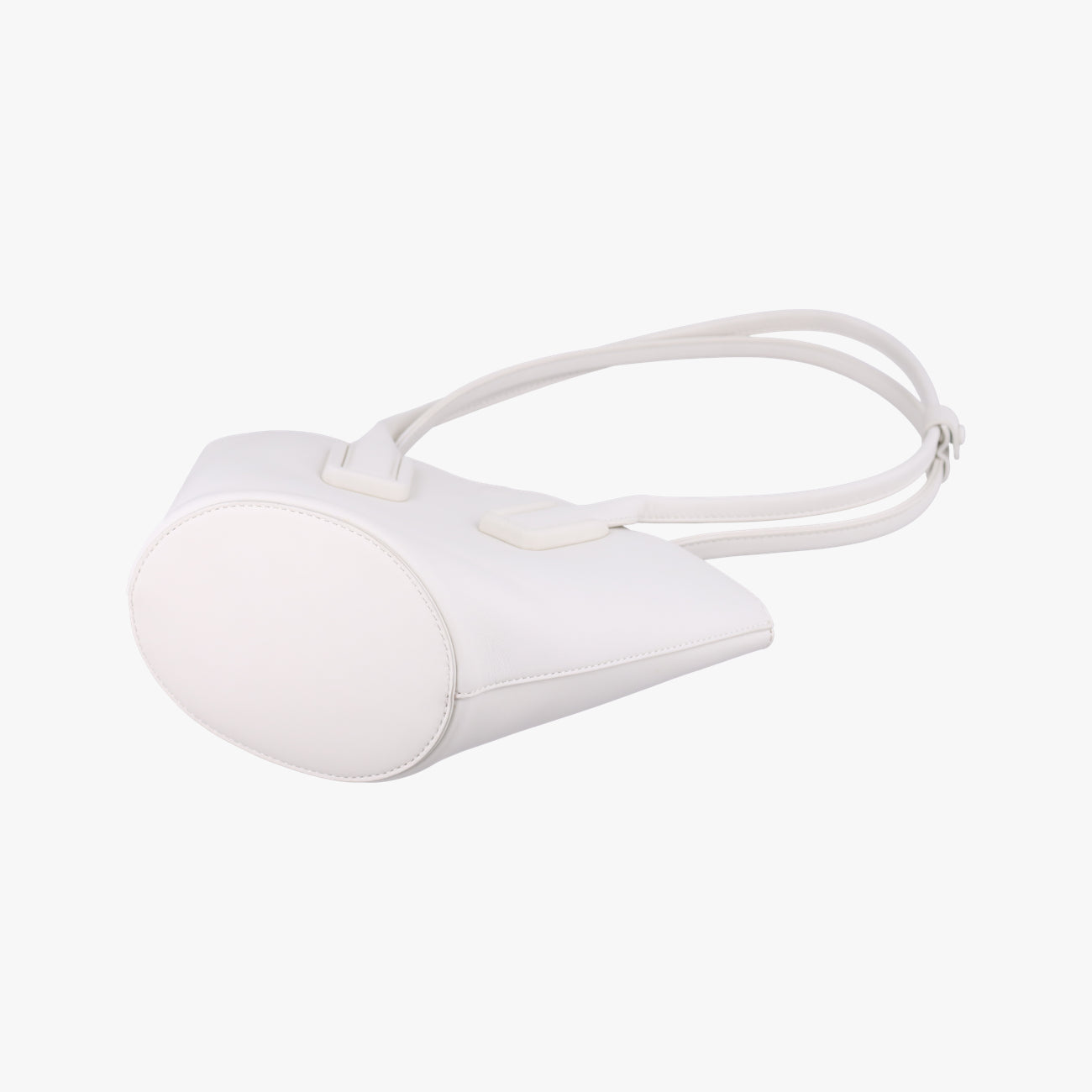 Small basketWhiteLeatherICチップスモール バスケットホワイトレザーICチップ