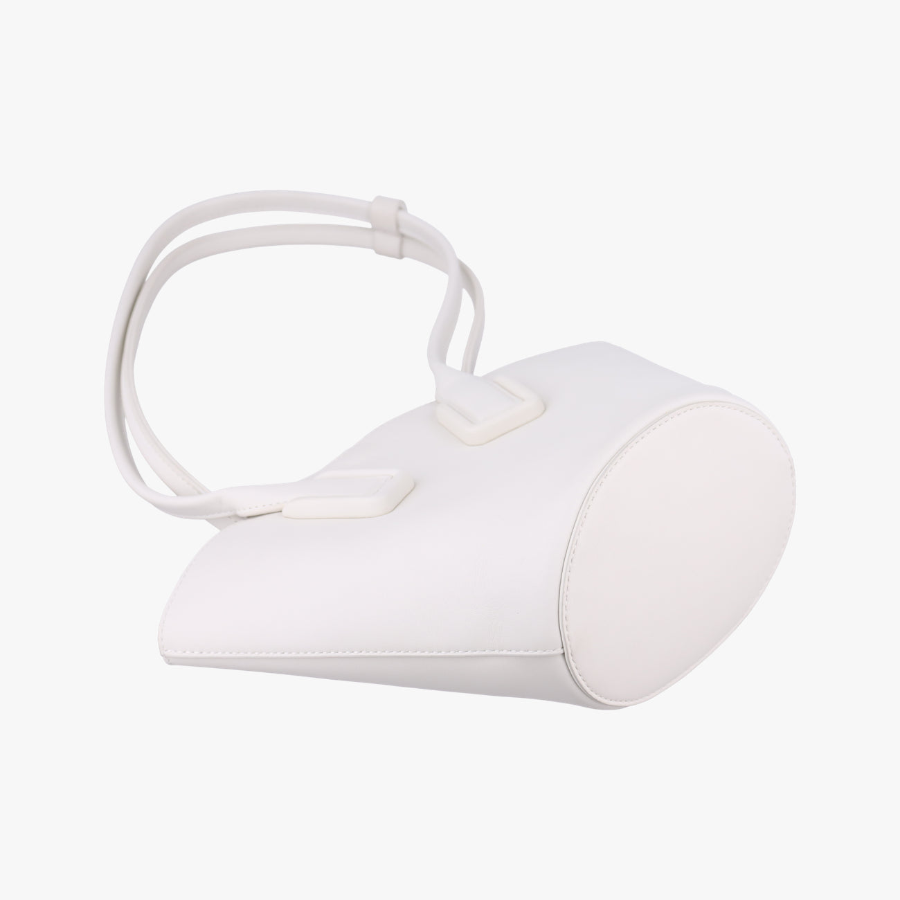 Small basketWhiteLeatherICチップスモール バスケットホワイトレザーICチップ