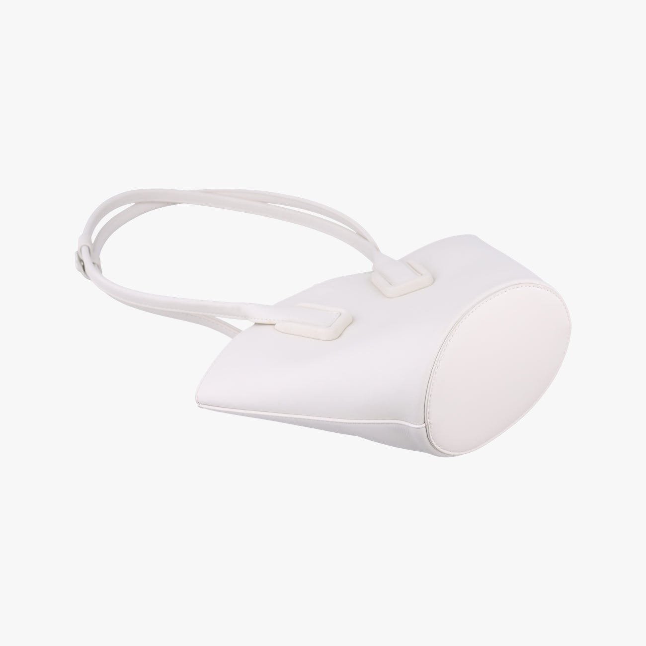 Small basketWhiteLeatherICチップスモール バスケットホワイトレザーICチップ