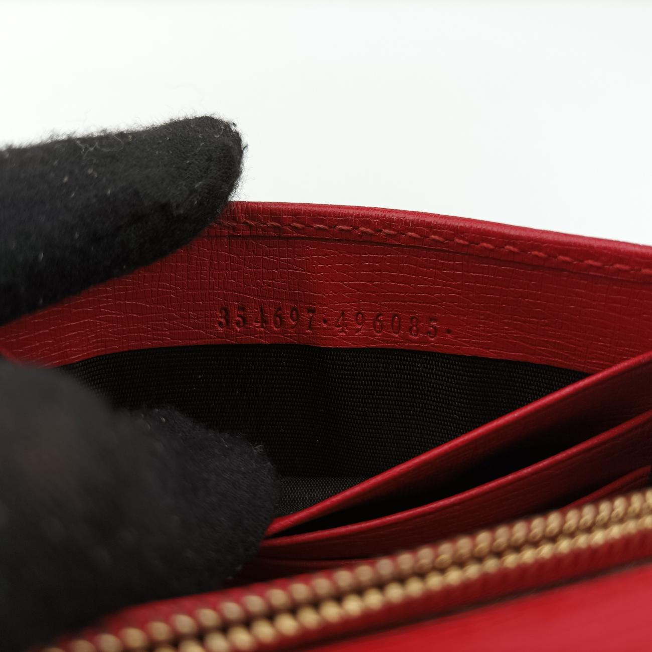 Interlocking G Blossom BettyRedLeather354697インターロッキングG ブロッサム ベティレッドレザー354697