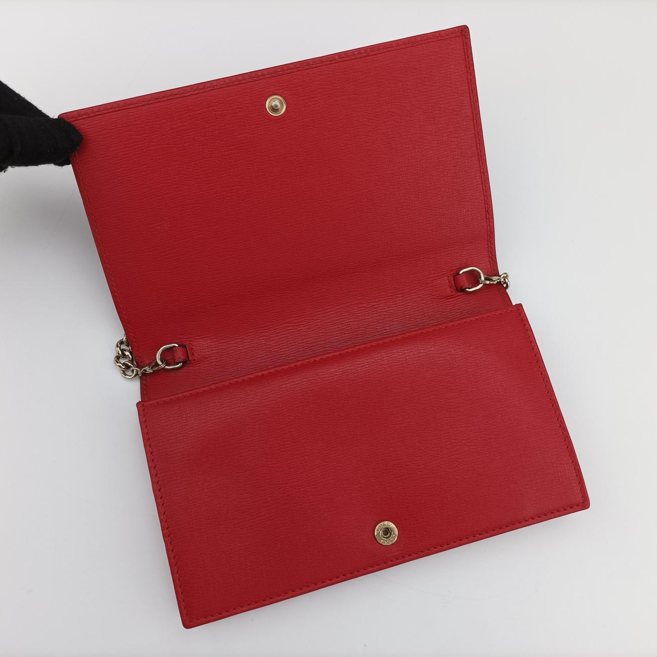 Interlocking G Blossom BettyRedLeather354697インターロッキングG ブロッサム ベティレッドレザー354697
