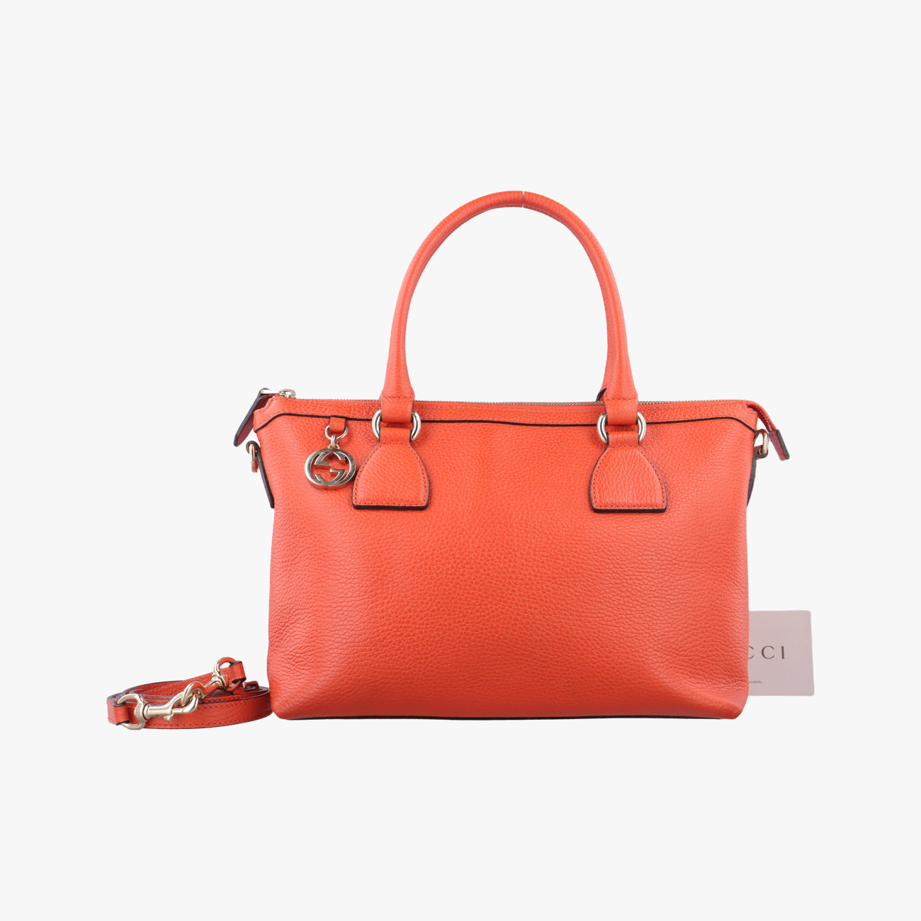 interlocking G CharmyOrangeLeather449659B022922683インターロッキングG チャーム アウトレットオレンジレザー449659B022922683