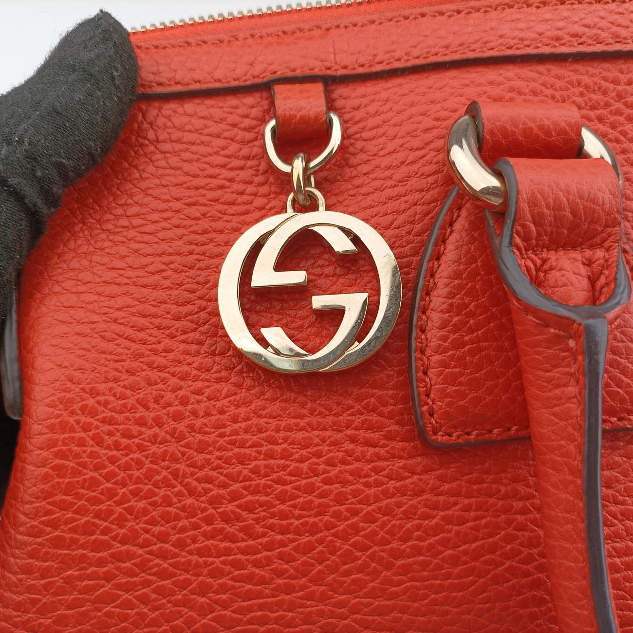 interlocking G CharmyOrangeLeather449659B022922683インターロッキングG チャーム アウトレットオレンジレザー449659B022922683