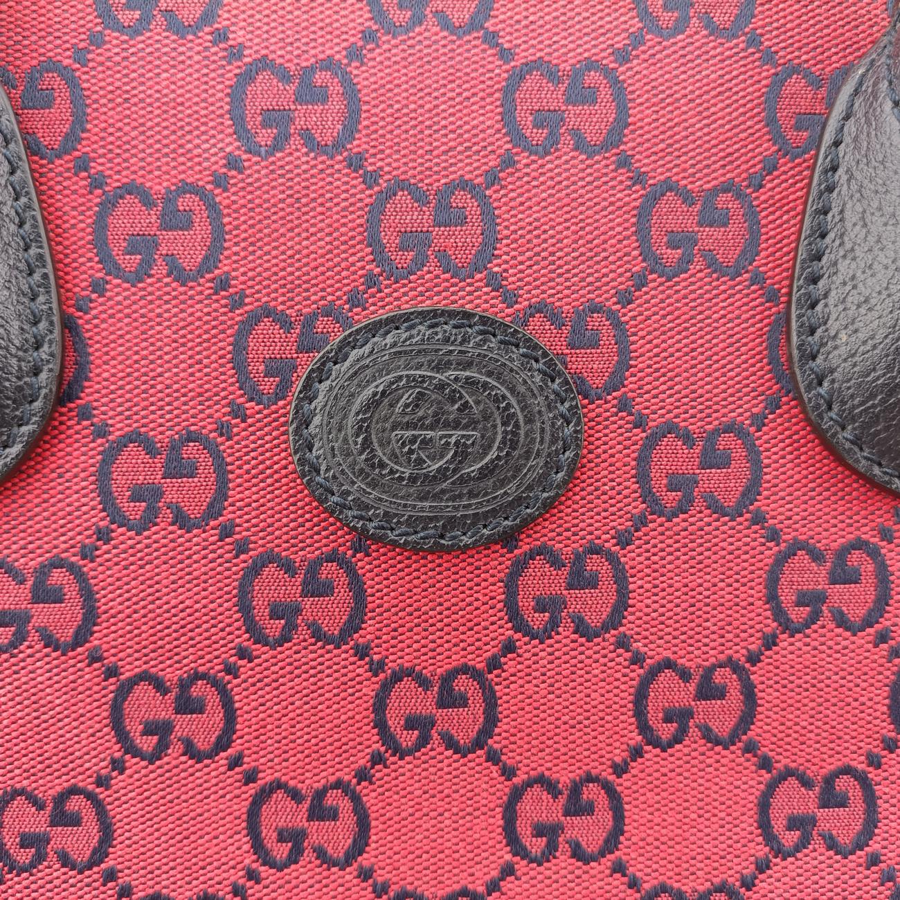 RetroRedJacquard659983F034576149GGスモール トートバッグレッドジャガード659983F034576149
