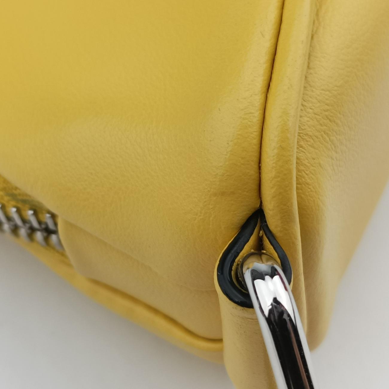 triangle embossed logoYellowLeather1BH1907/Dトライアングル エンボスロゴイエローレザー1BH1907/D
