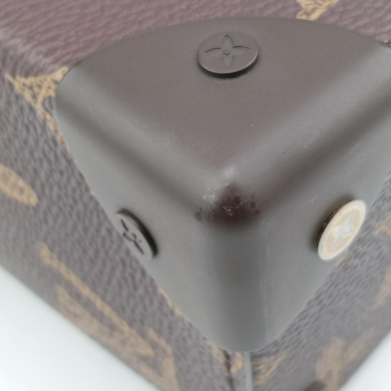 VERTICAL BOX TRUNKbrown×greenMonogram Canvas×calf leatherM59664ICチップモノグラム ボックス トランクモノグラム/ブラウン系×グリーンモノグラムキャンバス×カーフレザーM59664ICチップ