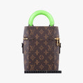 VERTICAL BOX TRUNKbrown×greenMonogram Canvas×calf leatherM59664ICチップモノグラム ボックス トランクモノグラム/ブラウン系×グリーンモノグラムキャンバス×カーフレザーM59664ICチップ