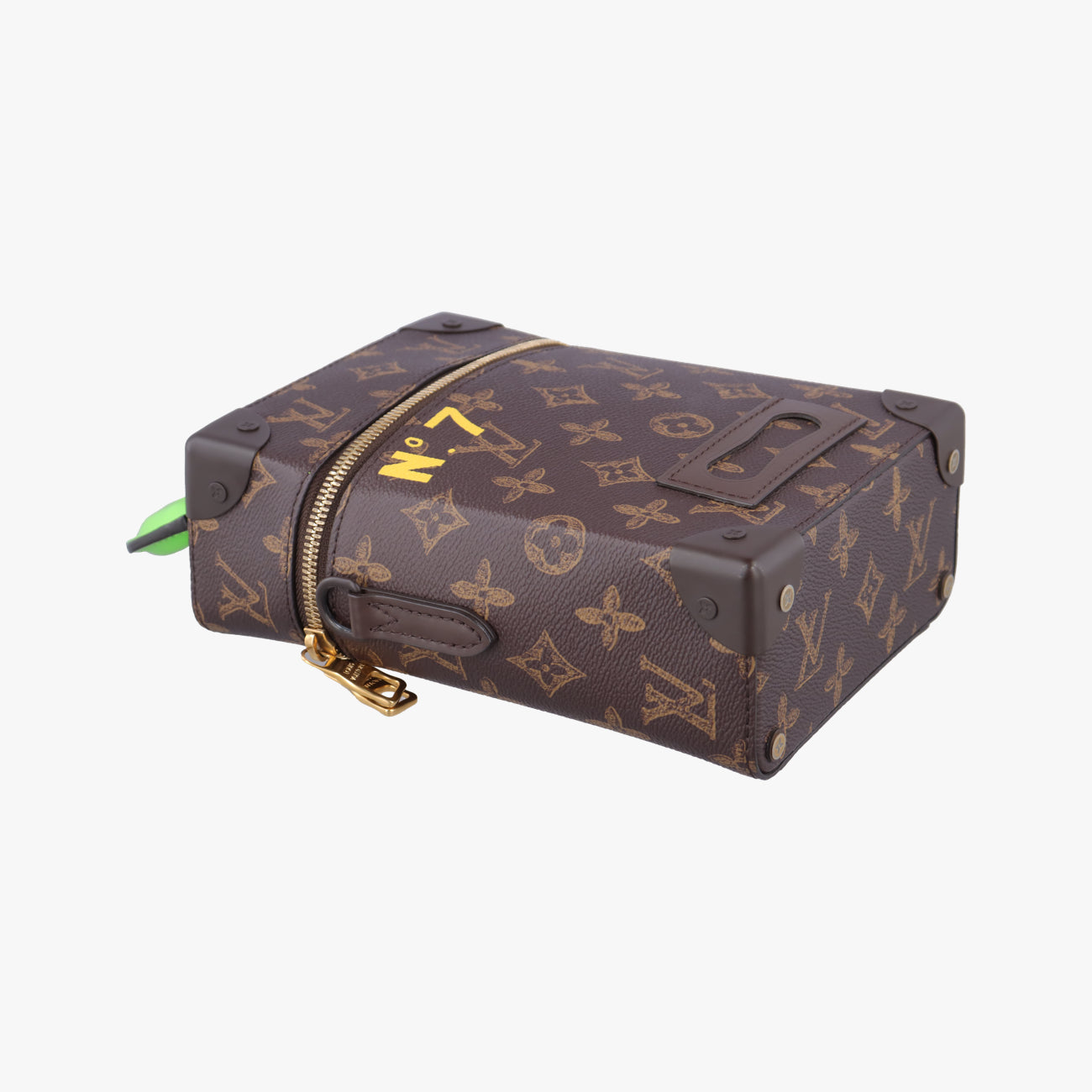 VERTICAL BOX TRUNKbrown×greenMonogram Canvas×calf leatherM59664ICチップモノグラム ボックス トランクモノグラム/ブラウン系×グリーンモノグラムキャンバス×カーフレザーM59664ICチップ