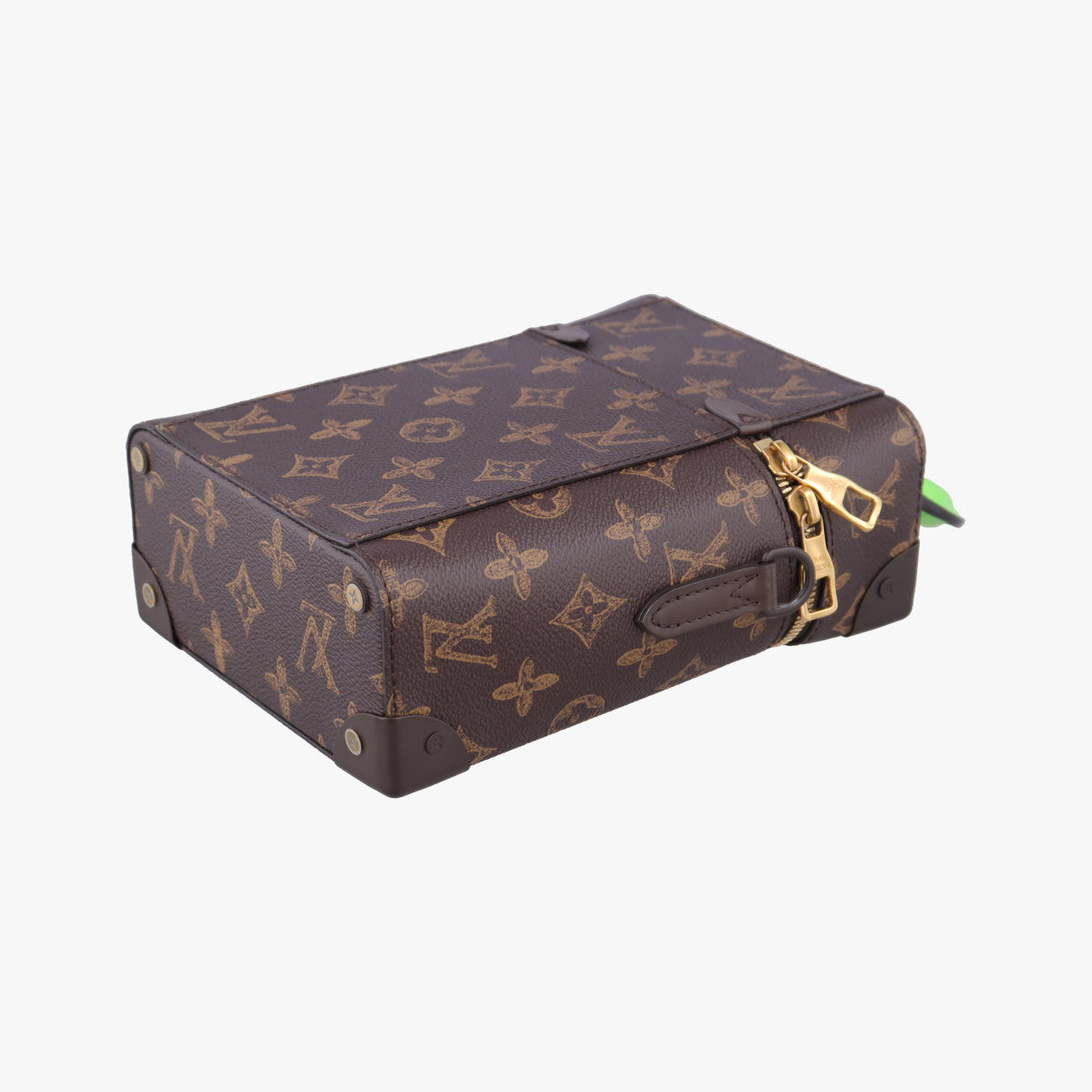 VERTICAL BOX TRUNKbrown×greenMonogram Canvas×calf leatherM59664ICチップモノグラム ボックス トランクモノグラム/ブラウン系×グリーンモノグラムキャンバス×カーフレザーM59664ICチップ