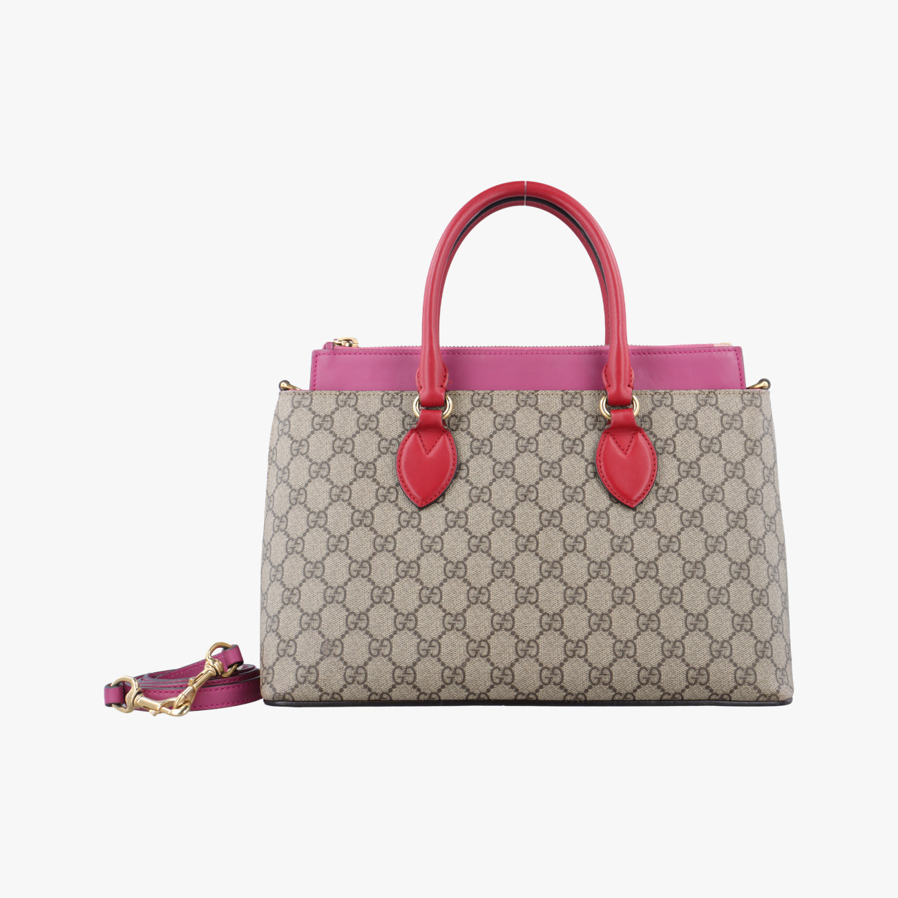 GG SUPREMEBeige x Pink x RedPVC coated canvas409534E019602342GGスプリームベージュ×ピンク×レッドPVCコーティングキャンバス409534E019602342