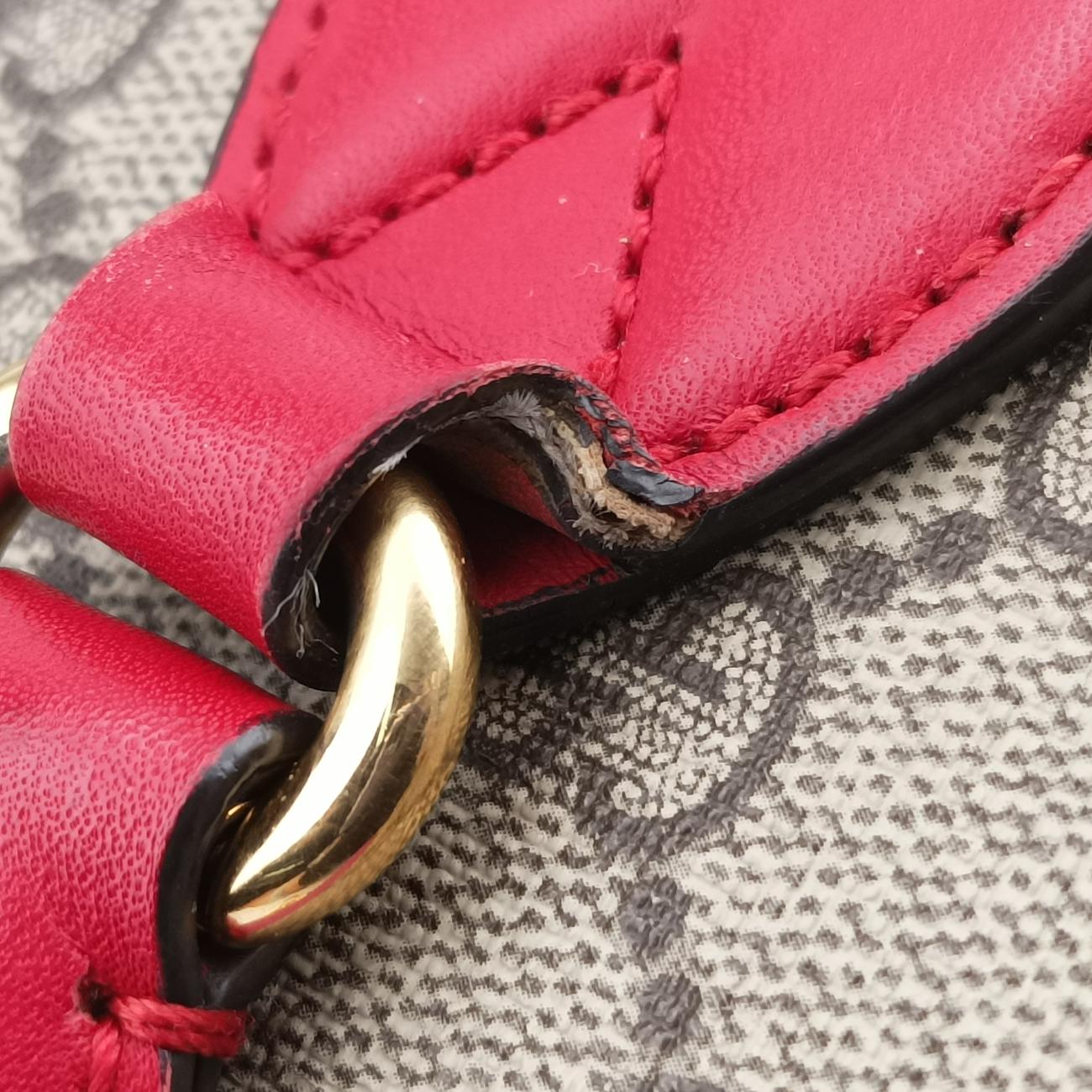 GG SUPREMEBeige x Pink x RedPVC coated canvas409534E019602342GGスプリームベージュ×ピンク×レッドPVCコーティングキャンバス409534E019602342