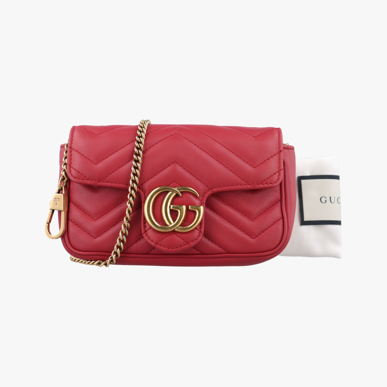 GG MarmontRedLeather476433GGマーモントレッドレザー476433