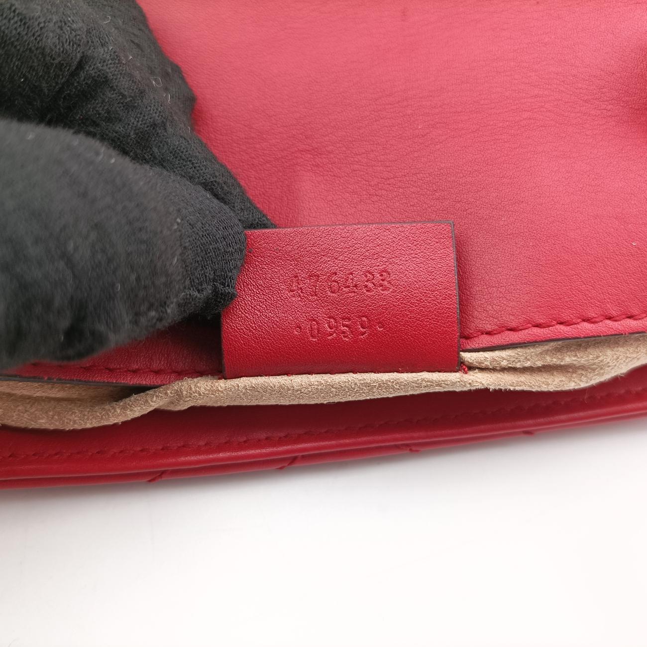 GG MarmontRedLeather476433GGマーモントレッドレザー476433