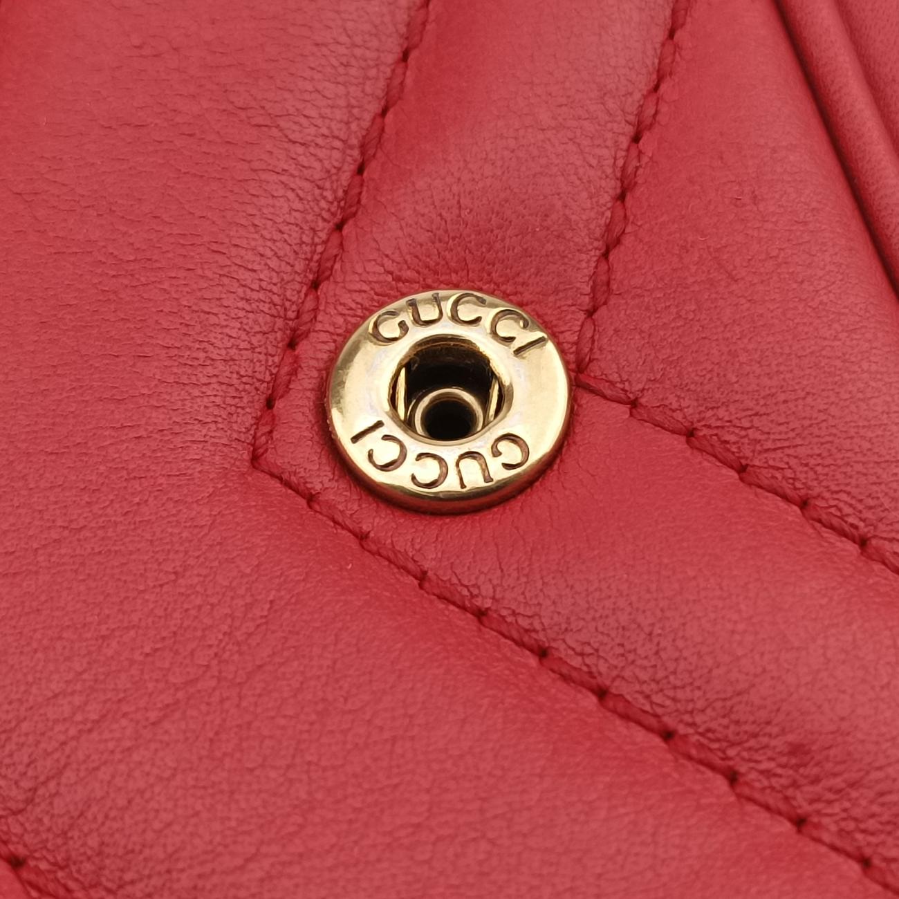 GG MarmontRedLeather476433GGマーモントレッドレザー476433