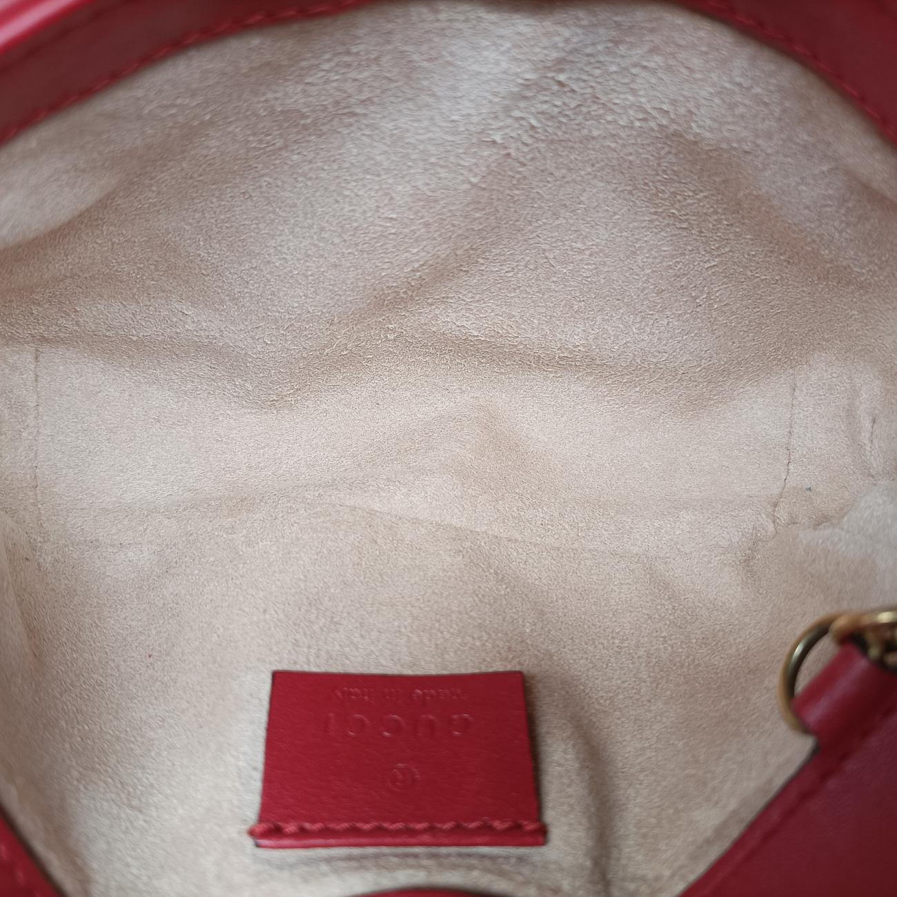 GG MarmontRedLeather476433GGマーモントレッドレザー476433