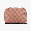 NODINI IntrecciatoBeigelambskinB07573434Lノディーニ イントレチャートベージュラムスキンB07573434L