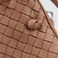 NODINI IntrecciatoBeigelambskinB07573434Lノディーニ イントレチャートベージュラムスキンB07573434L