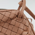 NODINI IntrecciatoBeigelambskinB07573434Lノディーニ イントレチャートベージュラムスキンB07573434L