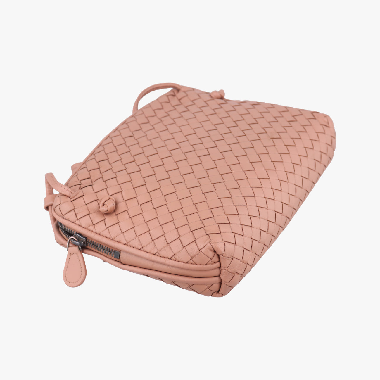 NODINI IntrecciatoBeigelambskinB07573434Lノディーニ イントレチャートベージュラムスキンB07573434L