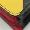 Lux Face Art TwinBlack×MulticolourSaffiano Leather B2710K231ラックスフェイスアートツインブラック×マルチカラーサフィアーノレザー B2710K231
