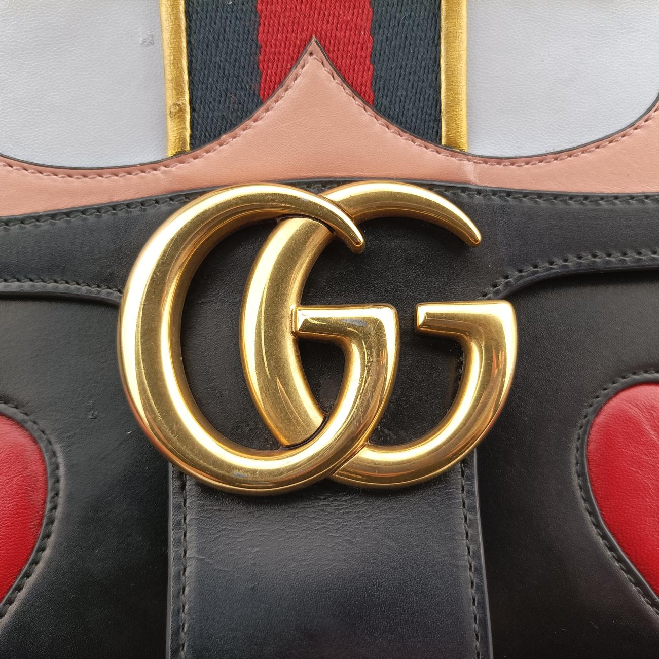 GG MarmontBlack ×MulticolourLeather431382D020124774GGマーモントブラック ×マルチカラーレザー431382D020124774