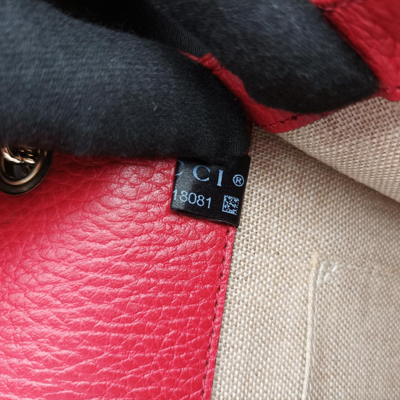 Interlocking GRedLeather510804G029318081インターロッキングGレッドレザー510804G029318081