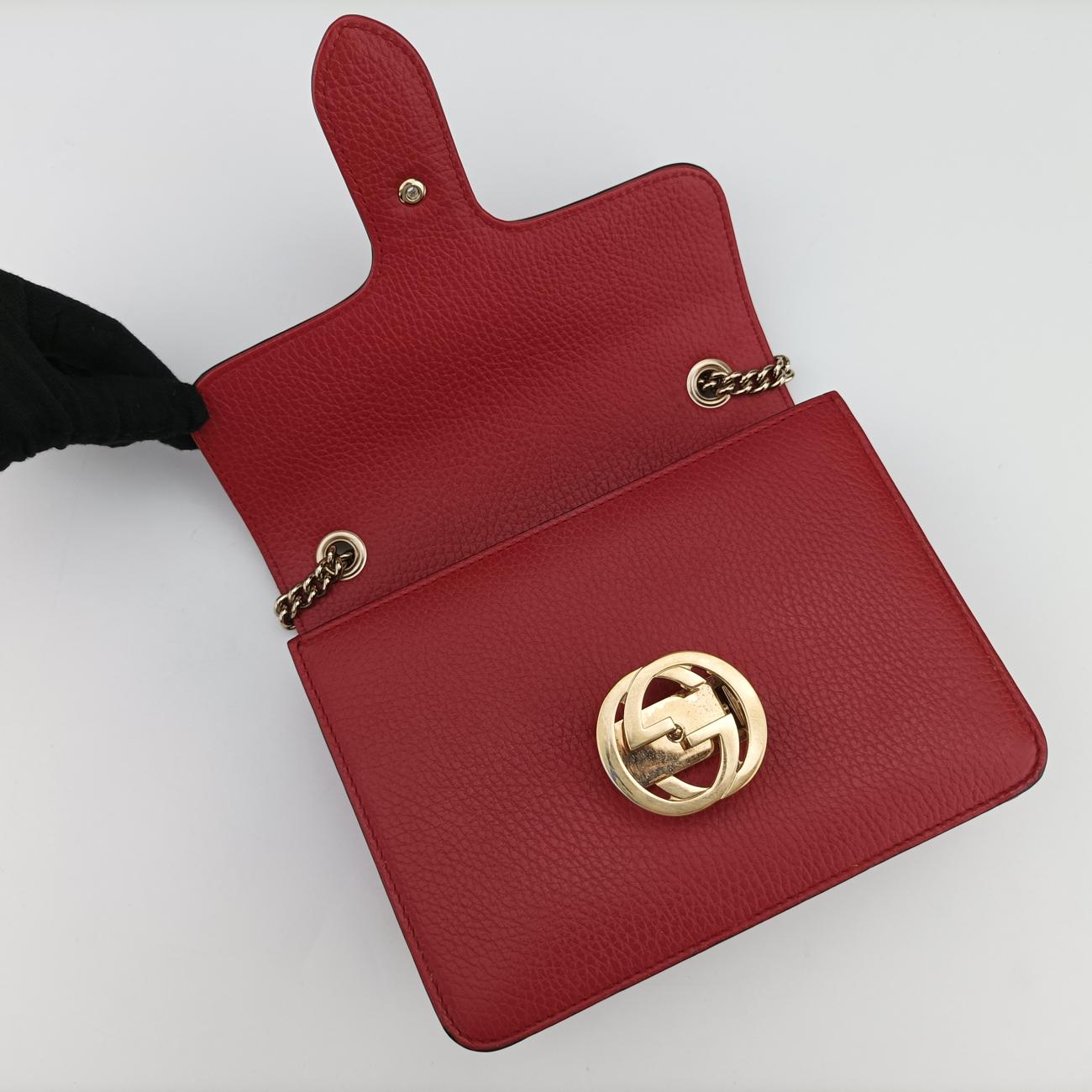 Interlocking GRedLeather510804G029318081インターロッキングGレッドレザー510804G029318081