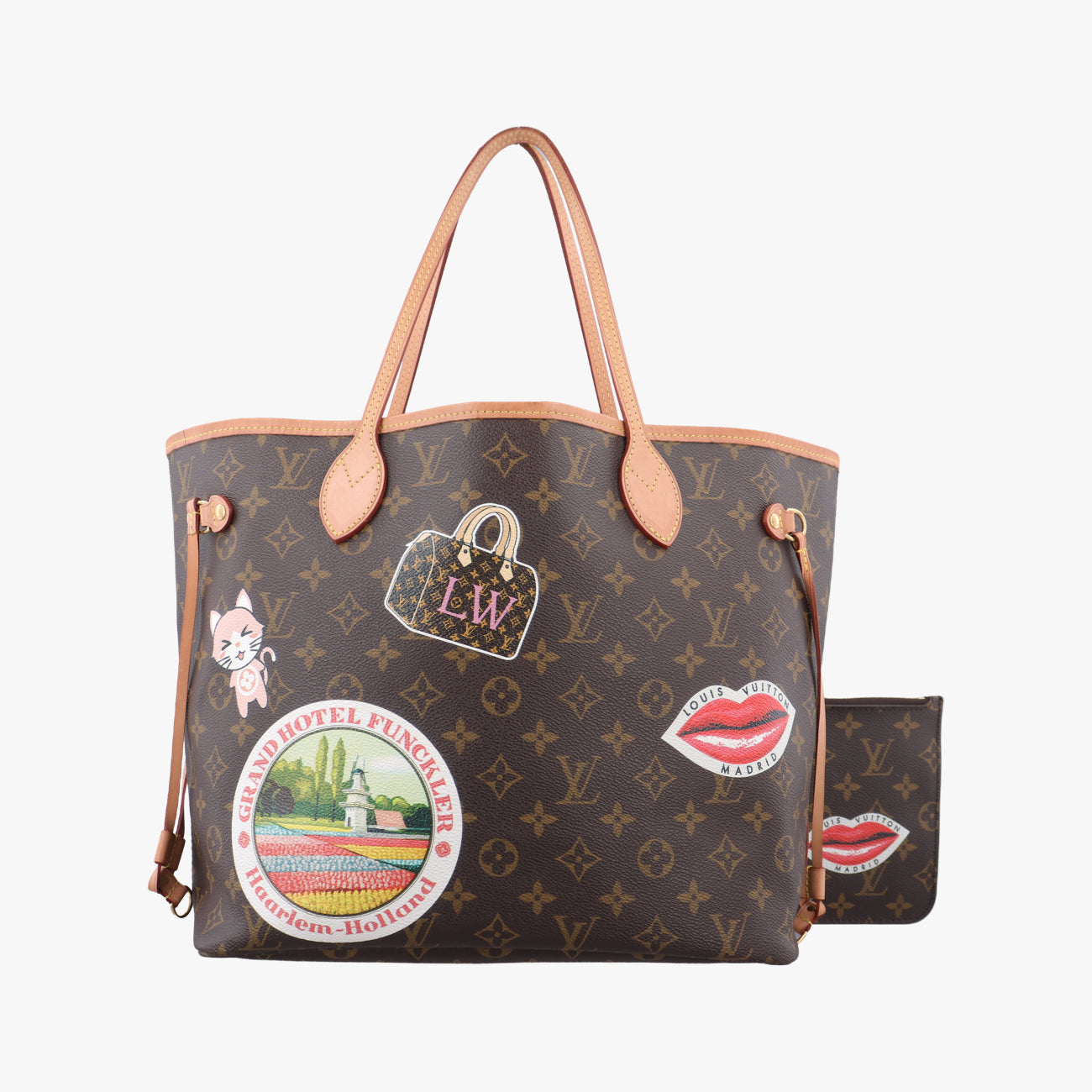 Neverfull MMbrown×multicolorMonogram CanvasSF0250ネヴァーフルMMモノグラム/ブラウン系×マルチカラーモノグラムキャンバスSF0250