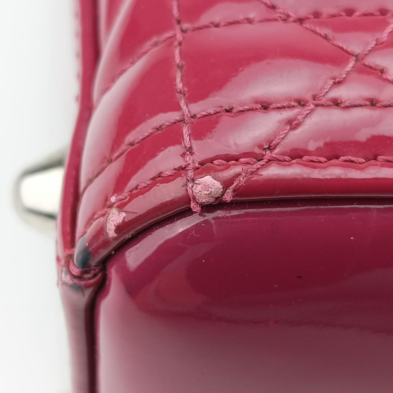 Lady DiorBurgundypatent16-BO-0112レディディオールワインレッドパテント16-BO-0112