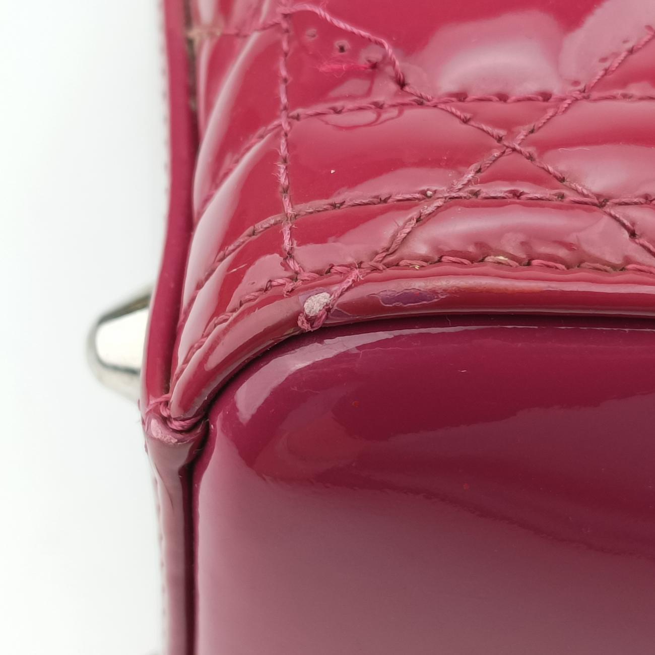 Lady DiorBurgundypatent16-BO-0112レディディオールワインレッドパテント16-BO-0112