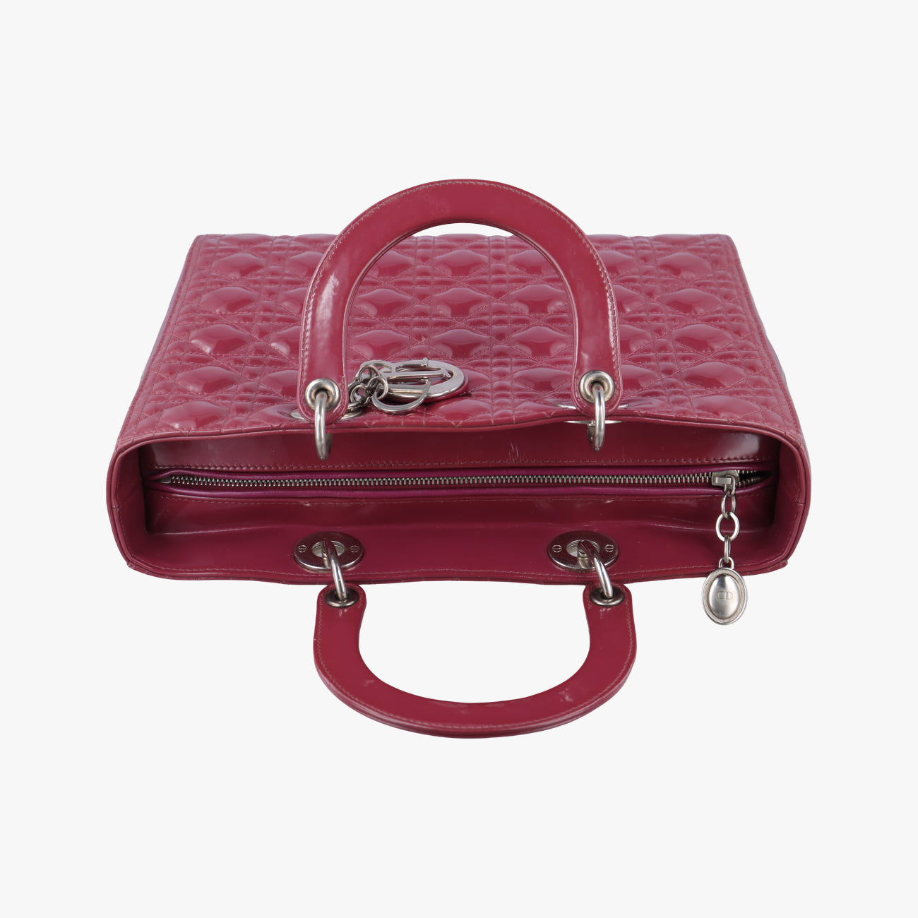 Lady DiorBurgundypatent16-BO-0112レディディオールワインレッドパテント16-BO-0112