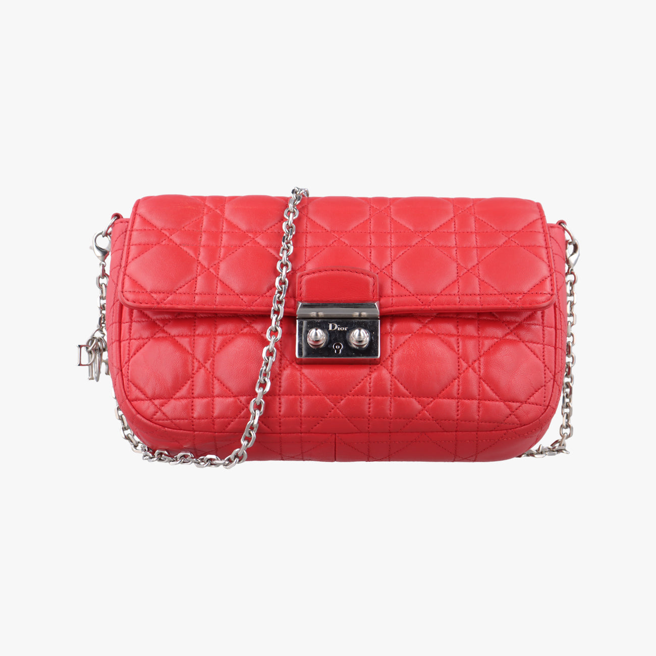 Miss Dior CANNAGE New LockRedlambskin12-MA-0184ミス ディオール カナージュ ニューロックレッドラムスキン12-MA-0184