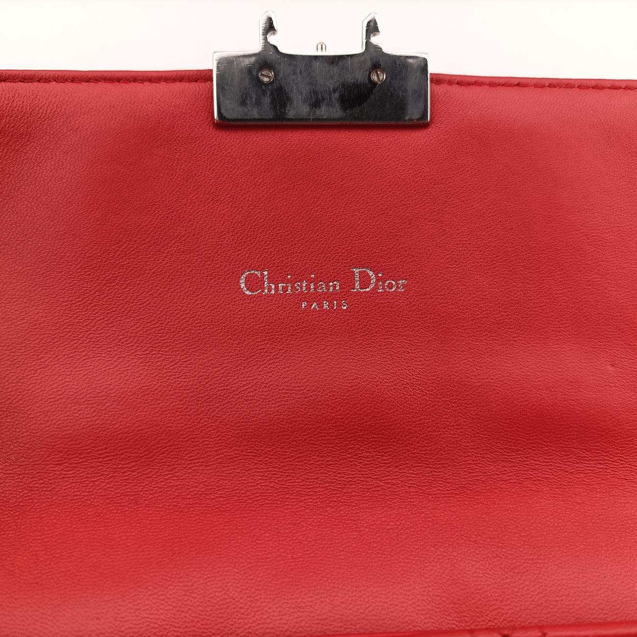 Miss Dior CANNAGE New LockRedlambskin12-MA-0184ミス ディオール カナージュ ニューロックレッドラムスキン12-MA-0184